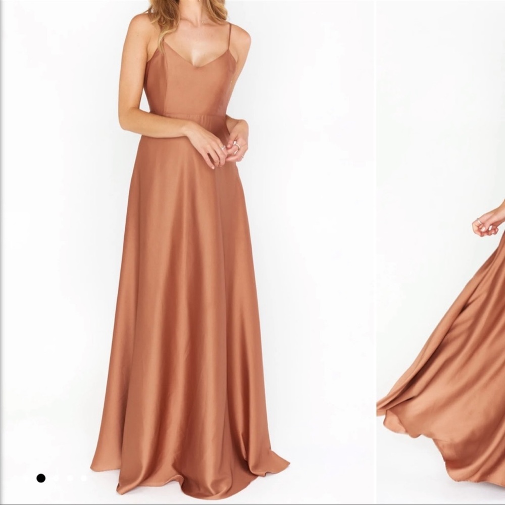 Mumu Copper Bridesmaid Dress